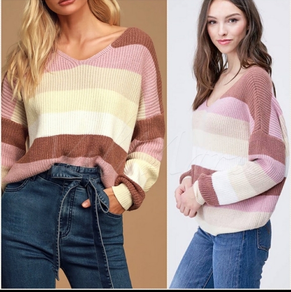 Emory Park MultiColored Striped Sweater - Picture 2 of 3